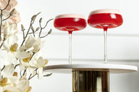 Crystal Cocktail and Champagne Coupette Glasses Gift Set of 4 – set scale and proportions