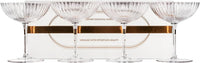Venus Seashell Coupe Cocktail Glasses Gift Set of 4 – set scale and proportions