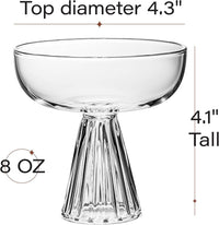 Paris Modern Coupe Cocktail and Champagne Glasses Gift Set of 4 – gift box detail close-up