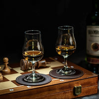 Whiskey Bourbon and Scotch Crystal Tasting Glasses Gift Set of 4 – styled gift moment