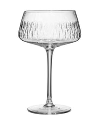Vintage Flamingo Belle Coupe Glasses Tropical Gift Set of 4 – signature gift box closeup with cocktail recipes