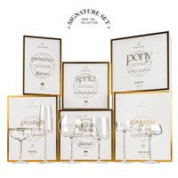 Crystal Aperol Spritz Cocktail Glasses