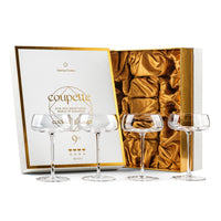 Crystal Cocktail & Champagne Coupette Glasses