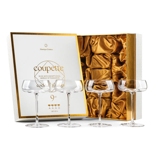 Crystal Cocktail & Champagne Coupette Glasses