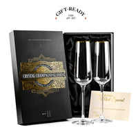 Gold Rimmed Champagne Glasses