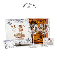 Venus Seashell Balloon Goblet Cocktail Glasses