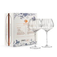 Venus Seashell Balloon Goblet Cocktail Glasses