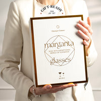 Crystal Margarita Cocktail Glasses Set of 2 – long-stemmed, hand-blown lead-free crystal