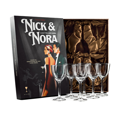 Retro Nick and Nora Coupe Glasses