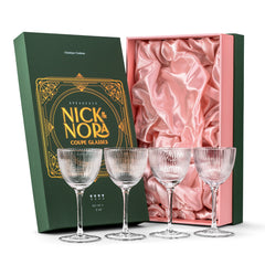 Art Deco Nick & Nora Coupe Glasses
