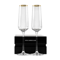 Gold Rimmed Champagne Glasses