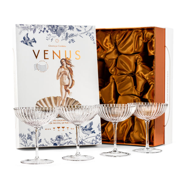 Venus Seashell Coupe Cocktail Glasses