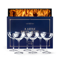 Vintage Roaring 20s' Champagne and Cocktail Coupe Glasses