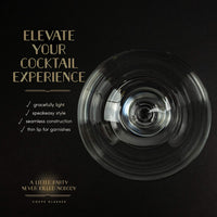 Vintage Roaring 20s Champagne and Cocktail Coupe Glasses Gift Set of 6 – set scale and proportions