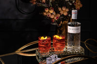 Vintage Art Deco Lowball Cocktail Glasses Gift Set of 4 – styled gift moment