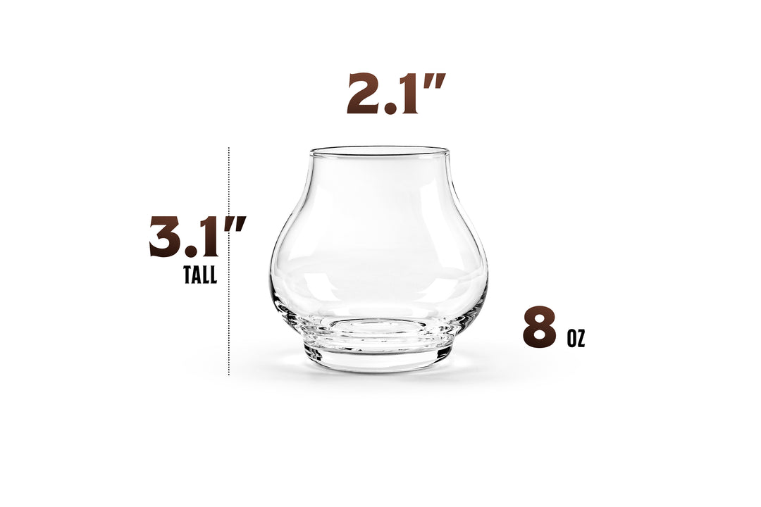 Stemless Brandy, Cognac and Armagnac Tasting Glasses