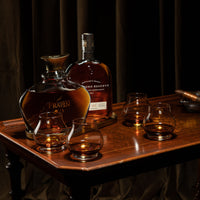 Stemless Brandy Cognac and Armagnac Crystal Tasting Glasses Gift Set – styled gift moment