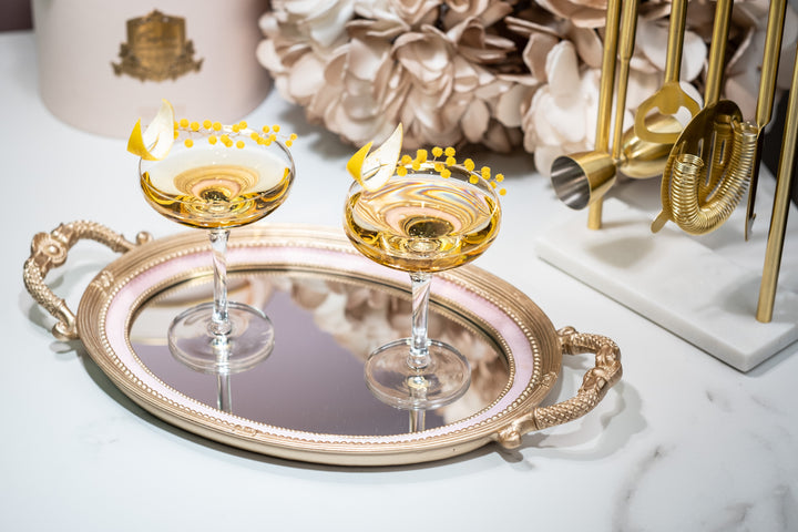 French Champagne and Cocktail Coupe Glasses | Set of 4 | 6 oz