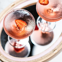 French Champagne and Cocktail Coupe Glasses Gift Set of 4 – styled gift moment