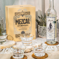 Mezcal Crystal Copita Sipping Glasses Gift Set of 4 – signature gift presentation