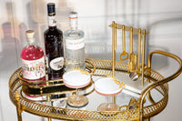 Vintage Art Deco Coupe Glasses Gift Set of 4 – set scale and proportions