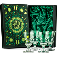 Belle Epoque French Pontarlier Absinthe Bubble Glasses Gift Set of 4 – ready-to-gift signature box