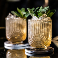 Vintage Art Deco Gatsby Lowball Cocktail Glasses Gift Set of 4 – cocktail pour styling