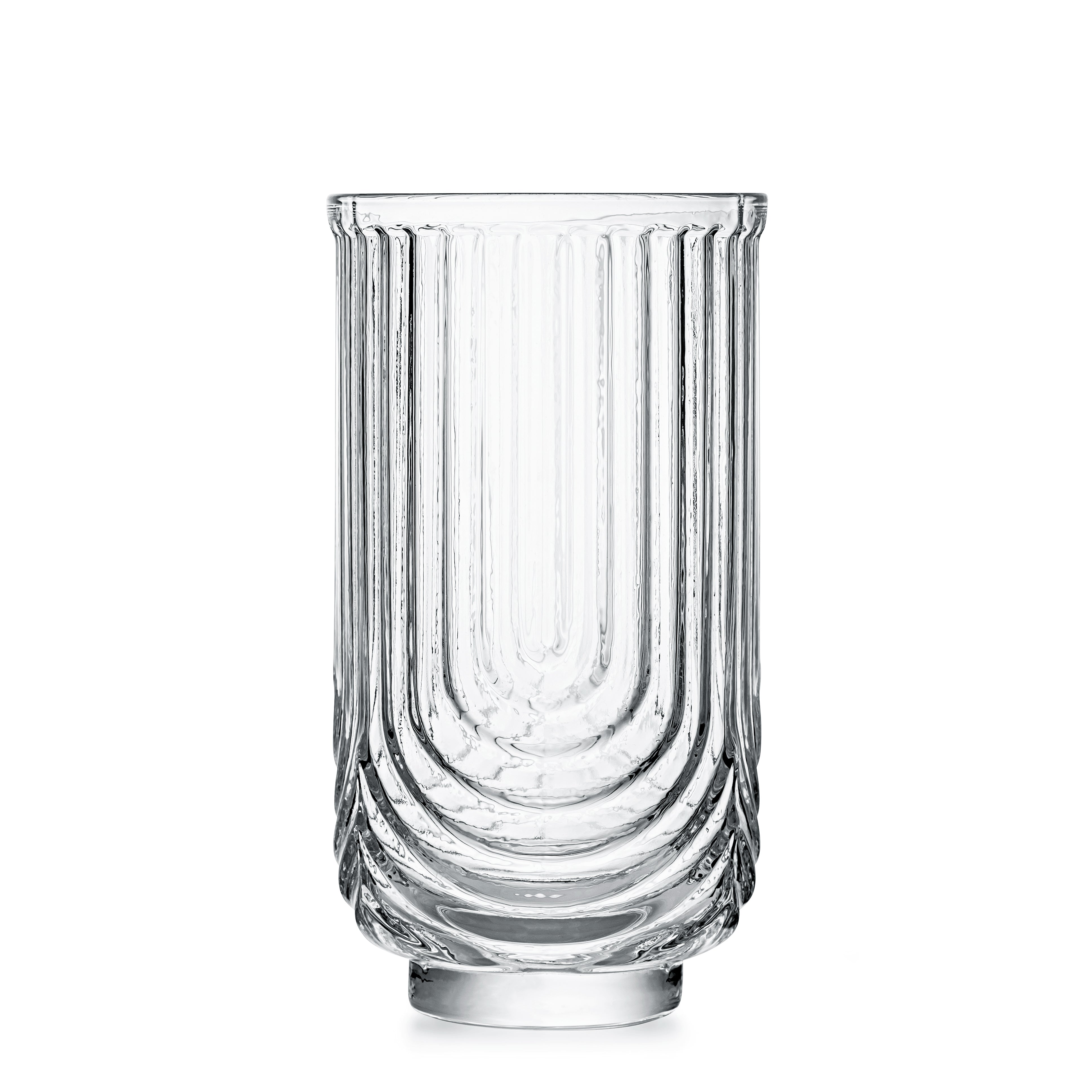 Mykonos Highball Cocktail Glasses | Modern Glassware Collection | Set of 4  | 14 oz