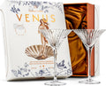 Venus Seashell Martini Cocktail Glasses