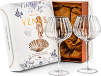 Venus Seashell Balloon Goblet Cocktail Glasses