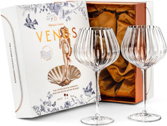 Venus Seashell Balloon Goblet Cocktail Glasses