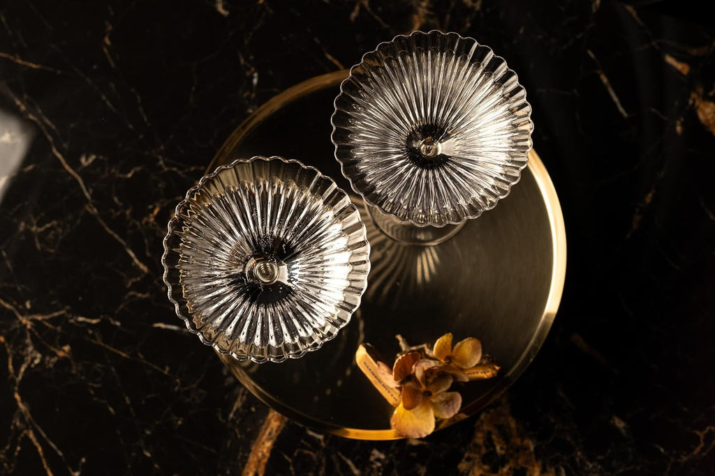 Venus Seashell Martini Cocktail Glasses