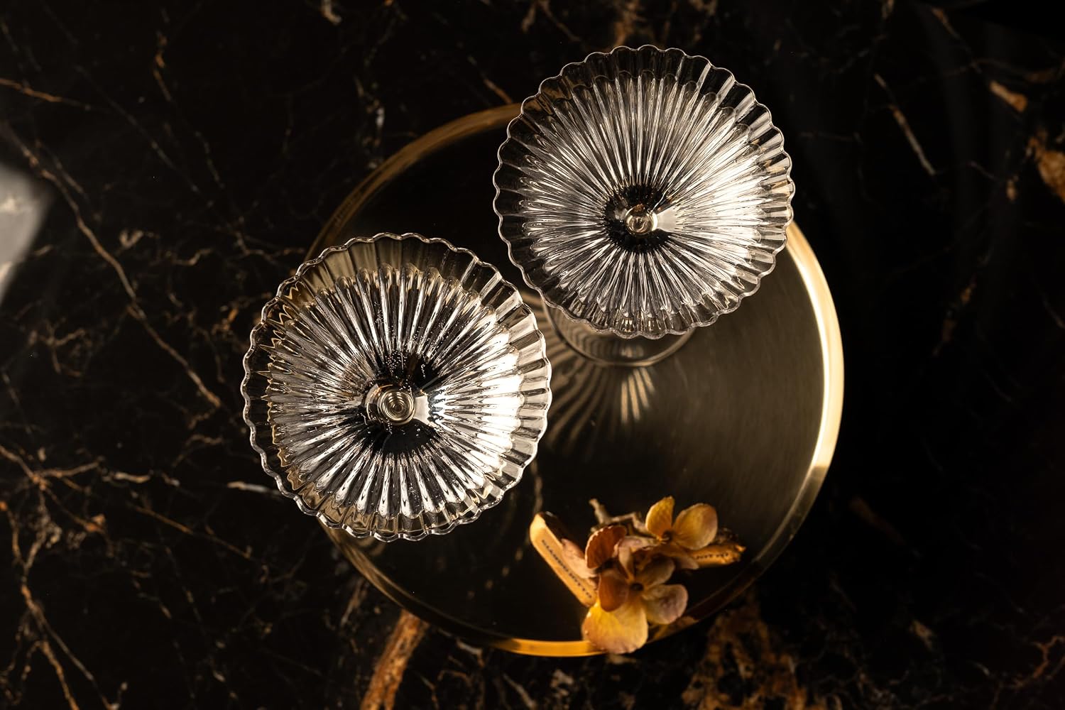Venus Seashell Martini Cocktail Glasses