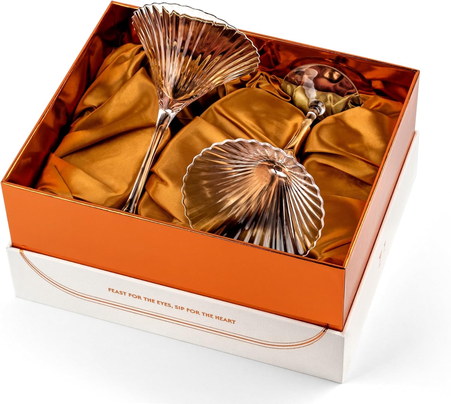 Venus Seashell Martini Cocktail Glasses