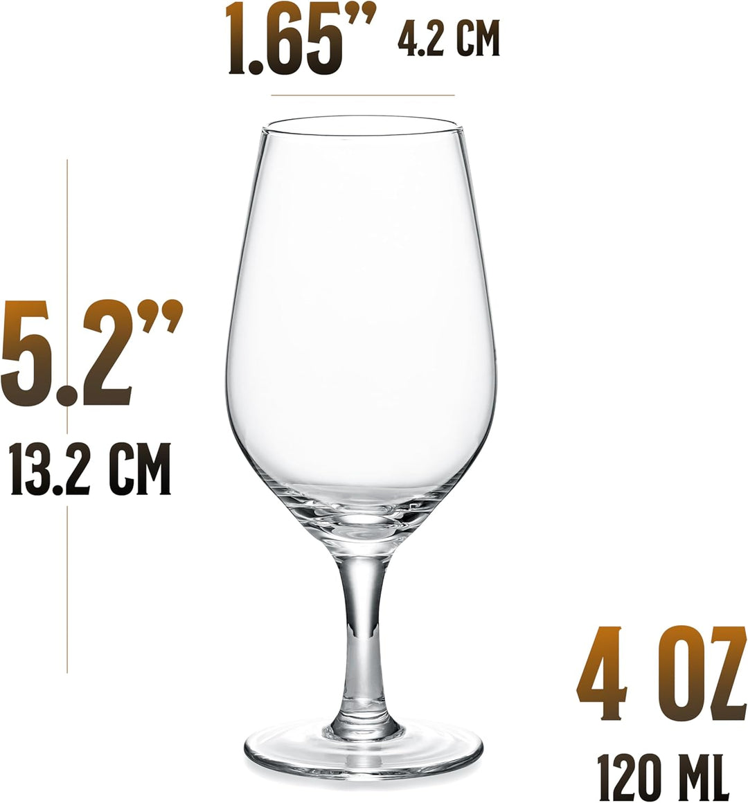 Whiskey, Bourbon and Scotch Tasting Glasses | Set of 4 | 4 oz