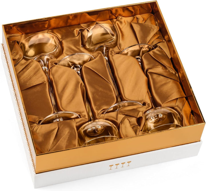 Nick and Nora Coupe Cocktail Glasses | Set of 4 | 5 oz