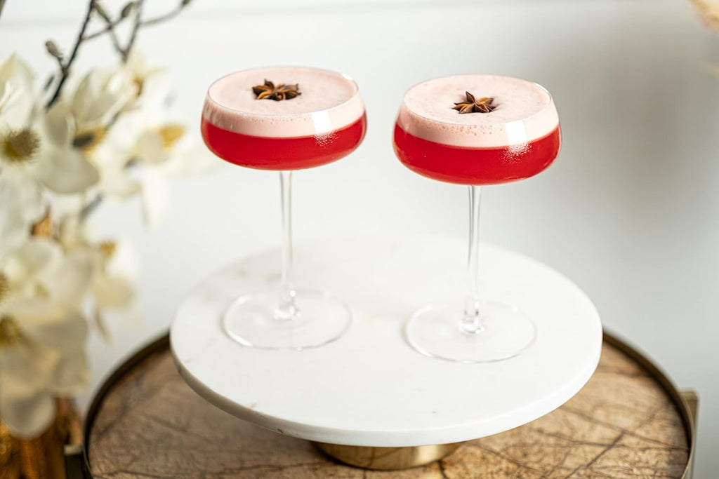 Crystal Cocktail and Champagne Coupette Glasses | Set of 4 | 9 oz