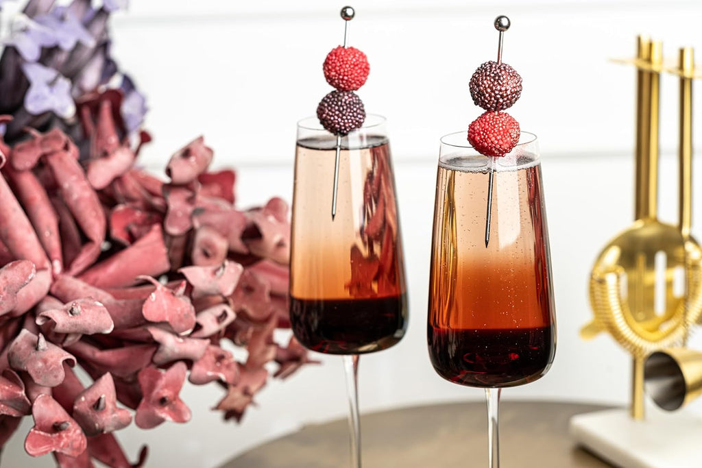 Crystal Prosecco and Champagne Cocktail Glasses | Set of 2 | 7 oz