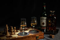 Whiskey Bourbon and Scotch Crystal Tasting Glasses Gift Set of 4 – styled gift moment