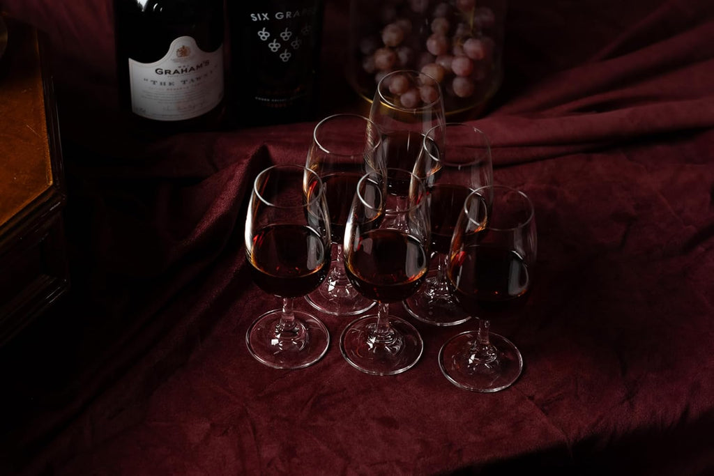 Port, Sherry and Dessert Wine Tasting Glasses | Set of 6 | 7 oz