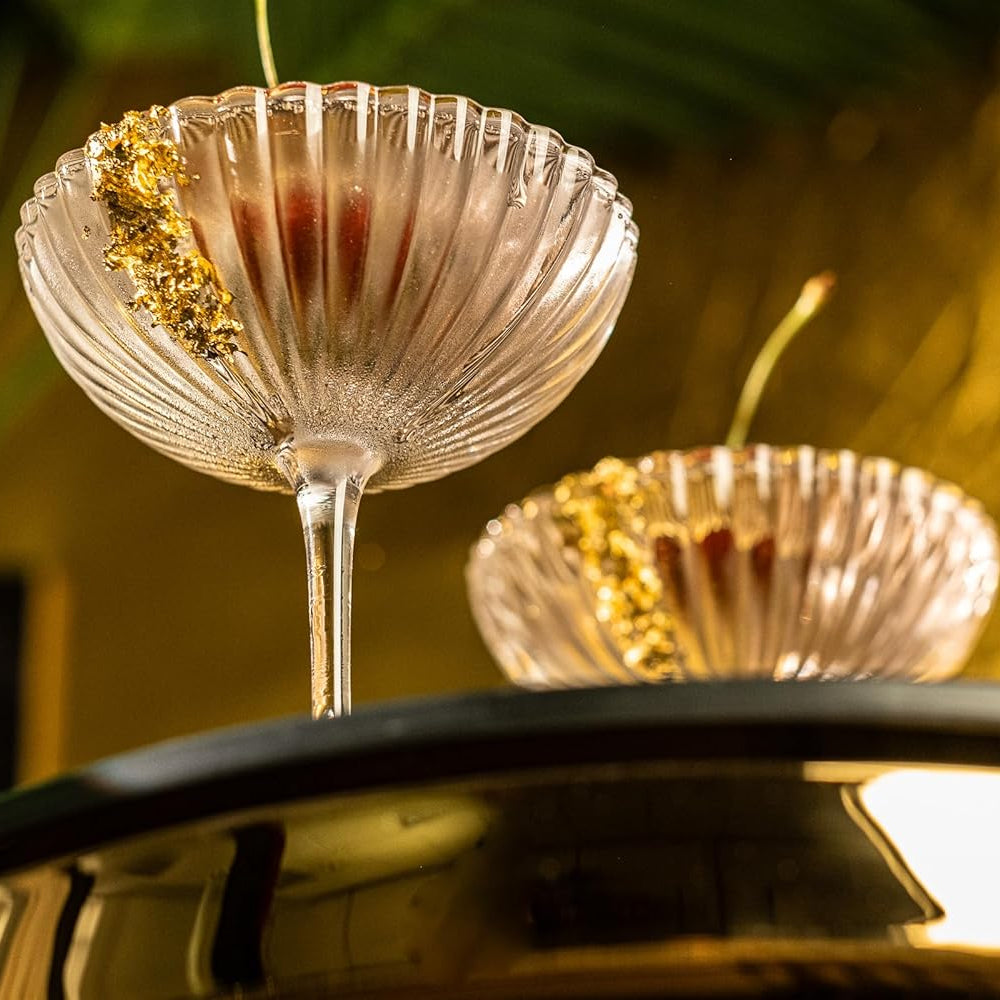Venus Seashell Coupe Cocktail Glasses | Glassique Cadeau