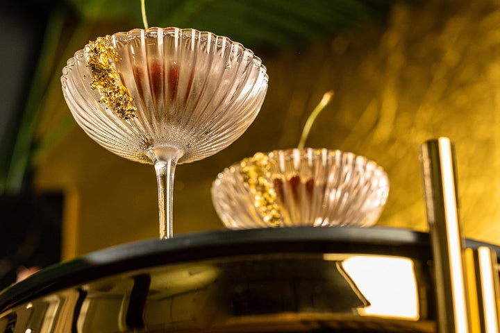 Venus Seashell Coupe Cocktail Glasses | Set of 4 | 8 oz