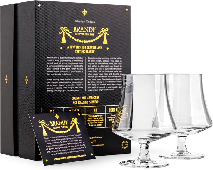 Brandy and Cognac Snifter Glasses | Set of 2 | 15 oz