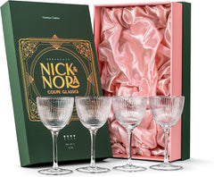 Art Deco Nick & Nora Coupe Glasses