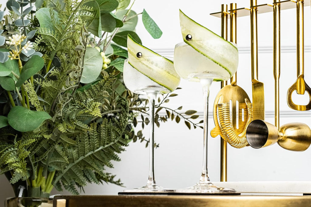 Nick and Nora Coupe Cocktail Glasses | Set of 4 | 5 oz