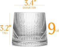 Art Deco Speakeasy Lowball Glasses