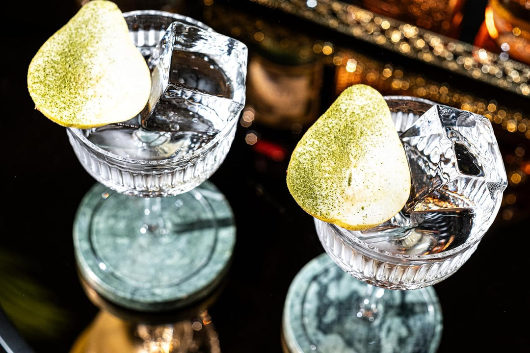 Vintage Ritzy Cocktail and Champagne Coupe Glasses | Set of 4 | 7 oz