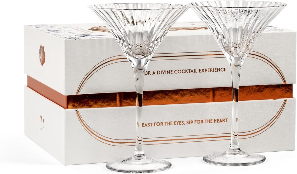 Venus Seashell Martini Cocktail Glasses