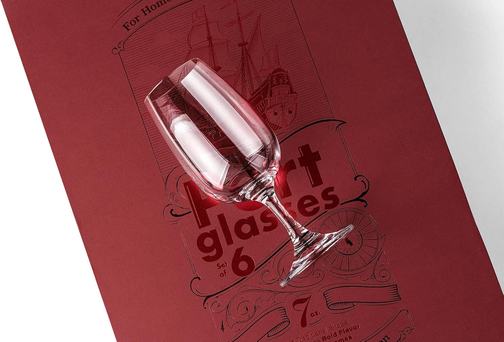 Port, Sherry and Dessert Wine Tasting Glasses | Set of 6 | 7 oz