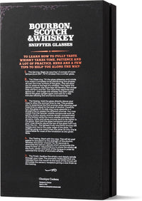 Whiskey Bourbon and Scotch Crystal Tasting Glasses Gift Set of 4 – packaging unboxing detail